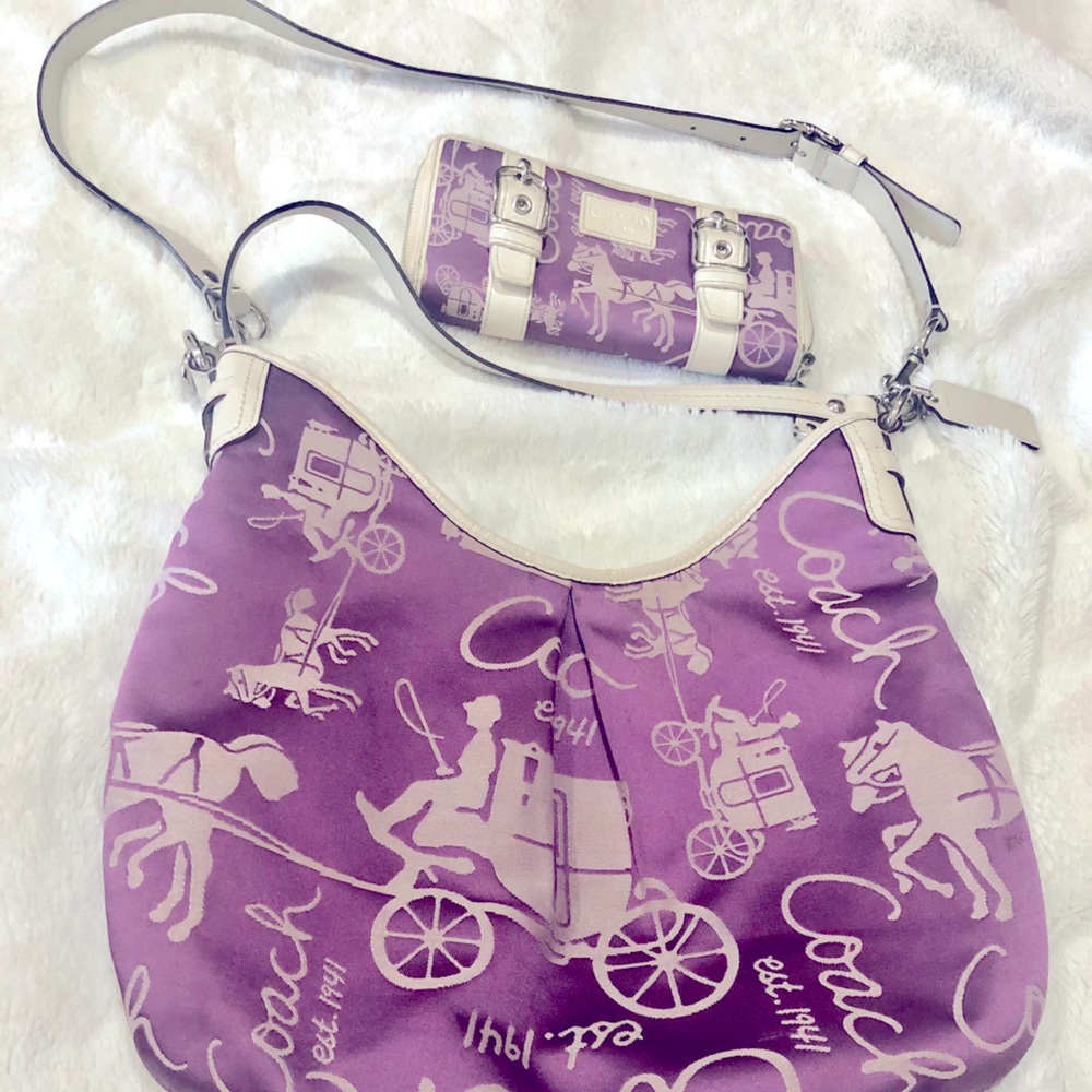 Coach crossbody bag and wallet set